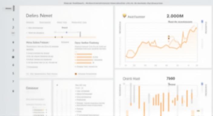 Data visualization dashboard showing predictive growth trends